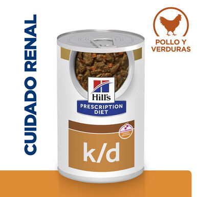 Hill’s Prescription Diet Kidney Care k/d Pollo y verduras en estofado lata para perros